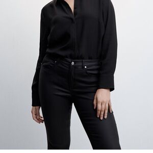 Waxed, super skinny, push up jeans